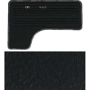 Set de 2 panneaux de porte avant 68- Noir