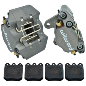 Set de 2 étriers double-pistons WILWOOD gris pour remplacer étriers d'origine
