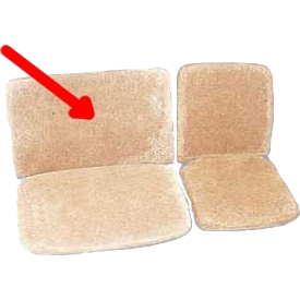 Rembourrage de dossier de siège 2/3 T2 8/62-7/79