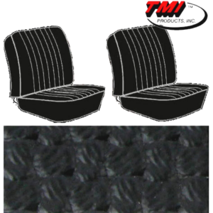 Housses de sièges avant séparés pour T2 68-73 en Basketweave Noir (#01)