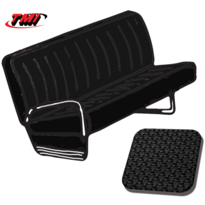 Housses de banquette du milieu pour T2 68-76 en Basketweave Noir (#01)