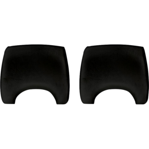 Set de 2 housses d'appuis-têtes pour T2 74-76 en Smooth Leatherette Noir (#11)