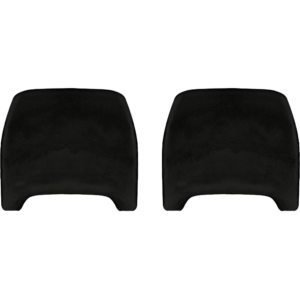 Set de 2 housses d'appuis-têtes pour T2 77-79 en Smooth Leatherette Noir (#11)