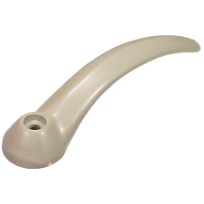 Poignée intérieure de porte battante beige argent T2 -67