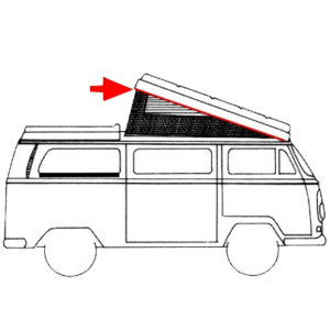 Joint de toit ouvrant westfalia 68-73 (charnière sur cabine)