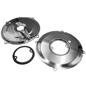 Set de 3 tôles chromées derrière dynamo ou alternateur