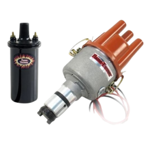 Kit allumage PERTRONIX centrifuge avec module électronique 12V + bobine époxy 40.000 volts (3 ohms)