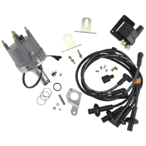 Kit d'allumage MAGNASPARK 2 avec base polie (allumeur + fils de bougies + bobine + bride d'allumeur)