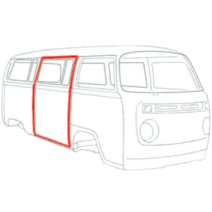 Joint de porte coulissante droite 68-