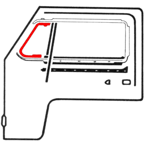 Joint de petite vitre fixe gauche ou droite 68-