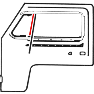 Joint vertical de petite vitre fixe gauche ou droite 68-