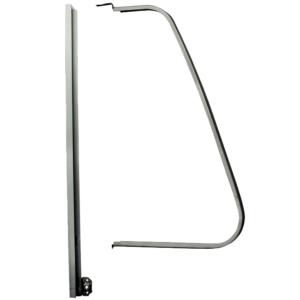 Cadre en aluminium de petite vitre fixe droite 68-