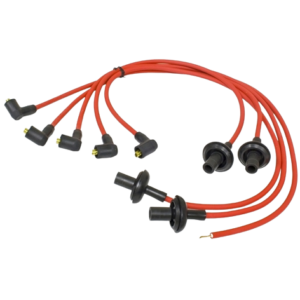 Faisceau de fils de bougie MEGAVOLT en silicone rouge 8mm