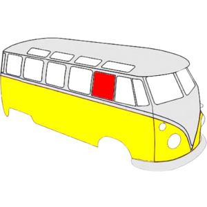 Vitre de porte avant gauche ou droite fixe