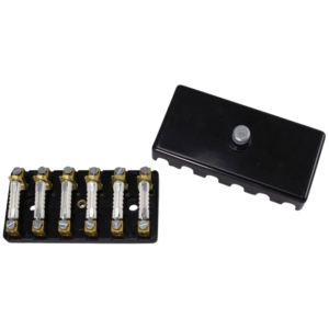 Boite à fusibles 6 fusibles pour cox -53 (cache clipsé)