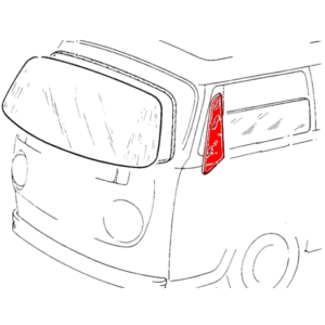 Vitre de déflecteur avant gauche