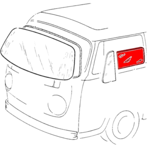 Vitre de porte gauche