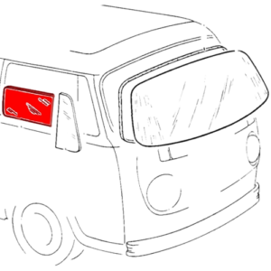 Vitre de porte droite