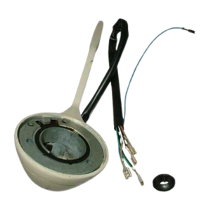 Commodo de clignotant silver beige 8/65-7/67 (5 fils et bouton de plein phares)