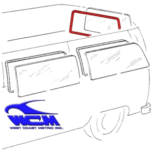 Joint de lunette arrière 68-79 WCM pour moulure métal