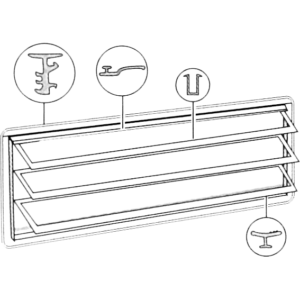 Kit complet de reconditionnement de vitre latérale WESFALIA