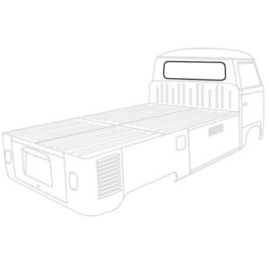 Joint lisse de lunette arrière T2 8/68-4/79 pick-up simple et double cabine