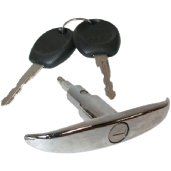 Poignée en T de hayon arrière -7/63 (avec clefs)