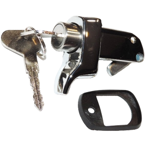 Poignée chromée de capot moteur 72- fermant à clef