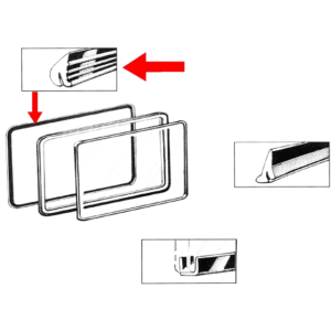 Joint de vitre latérale pop out intérieur T2 50-67