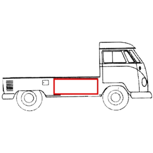 Joint de capot de chargement latéral pick-up simple cabine -67