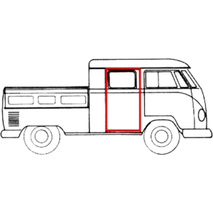 Joint de porte latérale pick-up double cab. 58-67