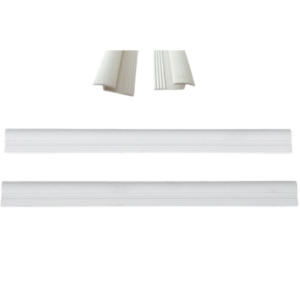 Set de 2 caoutchoucs entre marchepieds et partie centrale de pare-choc -73