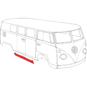 Bas de caisse droit en dessous des portes latérales -7/67