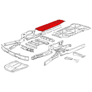 Tôle droite de protection de chassis 68-