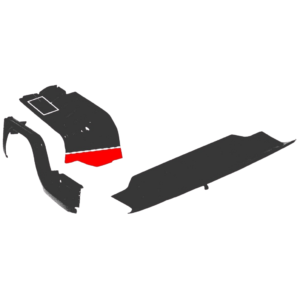 Tôle de réparation droite entre pare-boue et plancher 73-