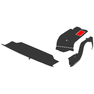 Tôle de fixation de ceinture gauche