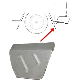 Arrière de pare-boue arrière gauche 72-