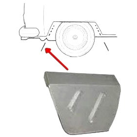 Arrière de pare-boue arrière droit 72-