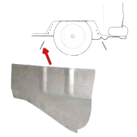 Avant de pare-boue arrière gauche 68-