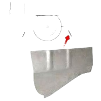 Avant de pare-boue arrière droit 68-