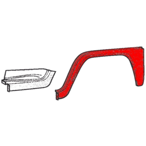 Arche d’aile gauche partie extérieure 68-72