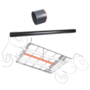 Canalisation de chauffage sous chassis diam. 70mm longueur 1270mm pour T2 3/55-7/72