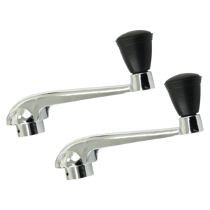 Set de 2 manivelles de lève-vitre 56-66 noire