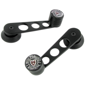 Set de 2 manivelles de lève vitre noires WOLFSBURG EDITION