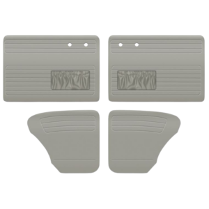 Set de 4 panneaux de porte gris clair (off white #15) avec vide poche 56-64 TMI