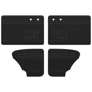 Set de 4 panneaux de porte noirs avec vide poche 65-66 TMI