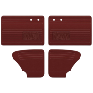 Set de 4 panneaux de porte rouge (red #17) avec vide poche 65-66 TMI