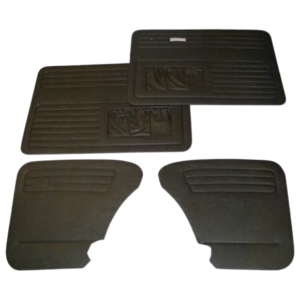 Set de 4 panneaux de porte noirs avec vide poche 67- Economique