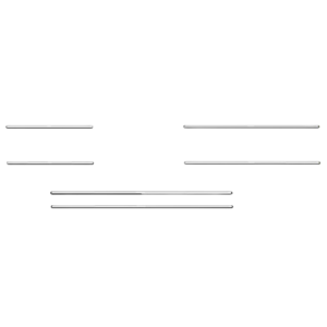 Kit de baguettes chromées de panneaux de porte pour Cox Berline 1966