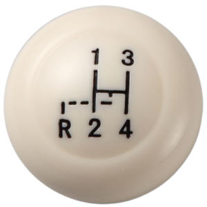 Pommeau de levier de vitesse VINTAGE SPEED ivoire diamètre 12mm